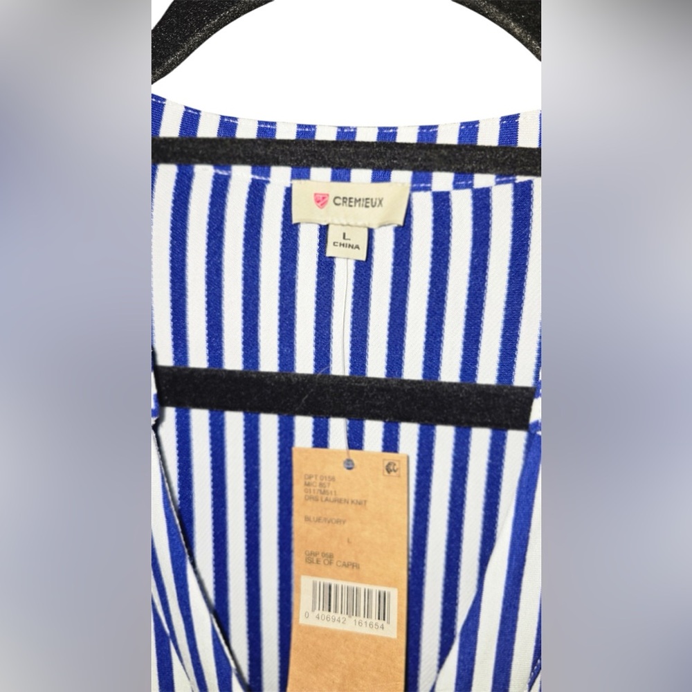 Cremieux (Daniel Cremieux) Isle of Capri Striped Knit Shirt Dress - Picture 4 of 6